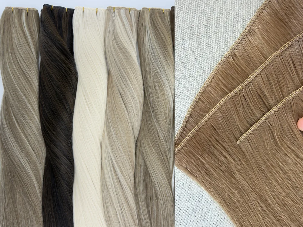 Lum Hair Extensions Newest innovative Super Genius Weft  with thread Amazing Volume Genius Hair Extensions